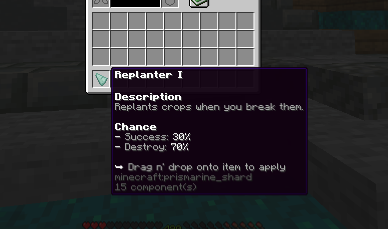 Replanter custom enchant item